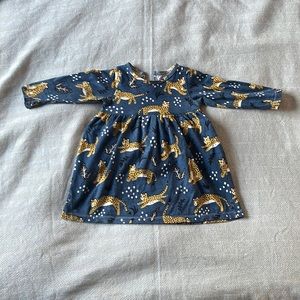 Winter Water Factory Cheetah Print Dress 18 mo.